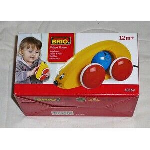 NEW Brio Yellow Mouse Cat Wooden Toy Wood 30369